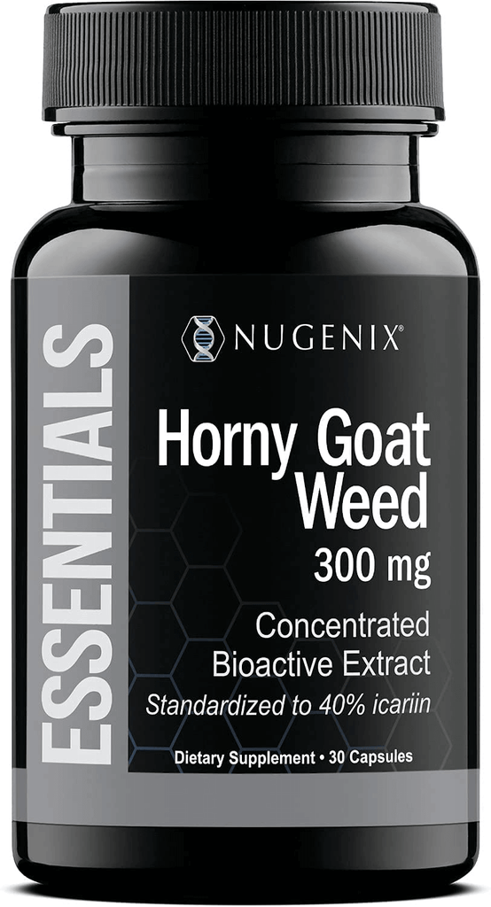 Nugenix Essentials Horny Goat Weed Extract - 300Mg Epimedium Extract, 40% Icariin - 30 Capsules