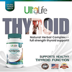 Ultalife Thyroid Support Complex with Iodine for Women & Men. Safe, Natural Supplements Increase Energy & Focus. Supplement Helps Mood, Joint Pain, Muscle Aches, Weight, Hormone + Immune Function - vitamenstore.com