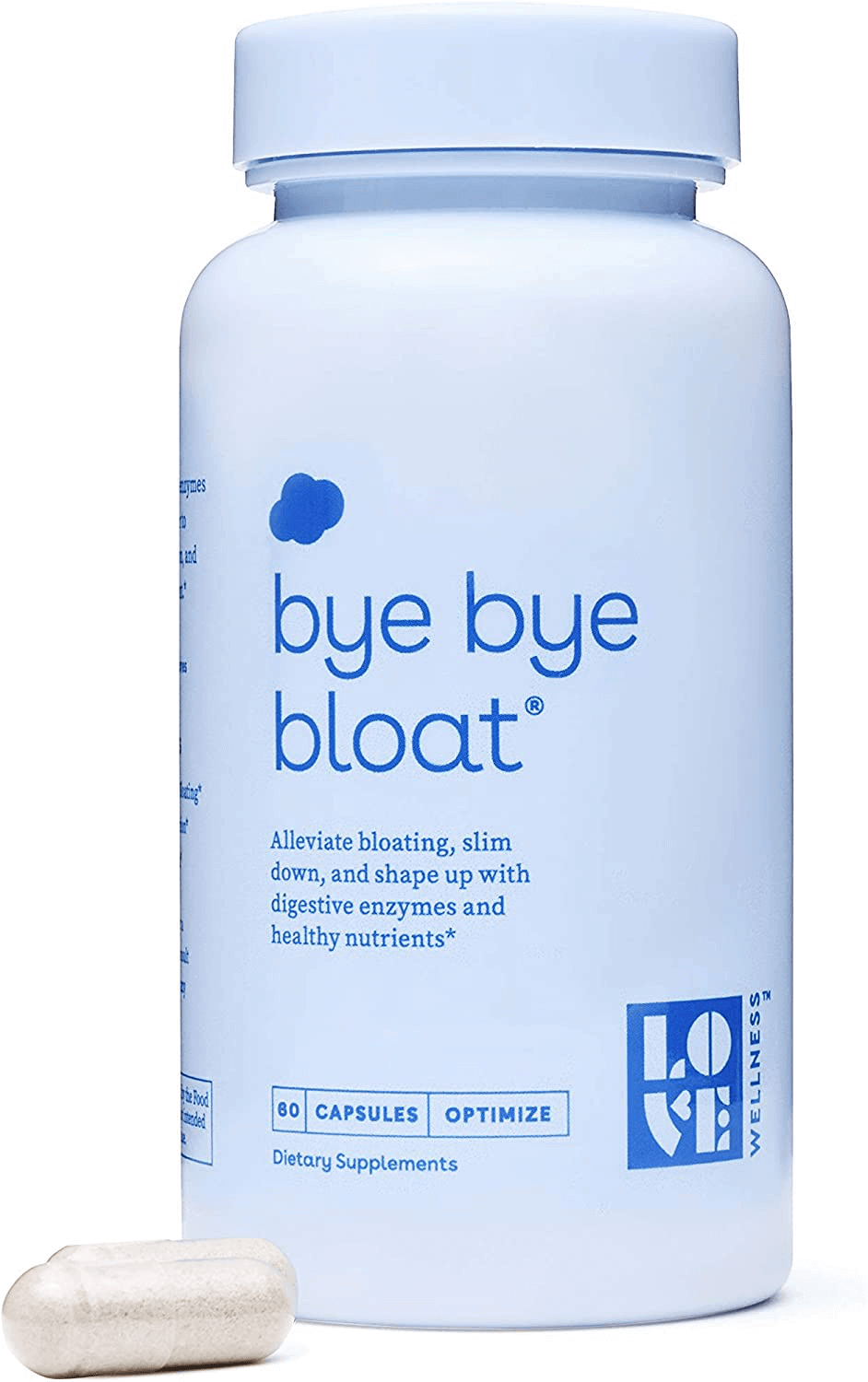 Love Wellness Bye, Bye, Bloat - Digestive Enzymes Supplement - 30 Day Supply - Bloating Relief - Gas Relief - Helps Reduce Water Retention - Helps Your Overall Digestive Health - Safe & Effective - vitamenstore.com