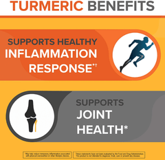 Turmeric Curcumin 500Mg Vegetarian Capsules, Qunol Ultra High Absorption, Supports Healthy Inflammation Response, Joint Support, Dietary Supplement, Extra Strength Formula (60 Count) - vitamenstore.com