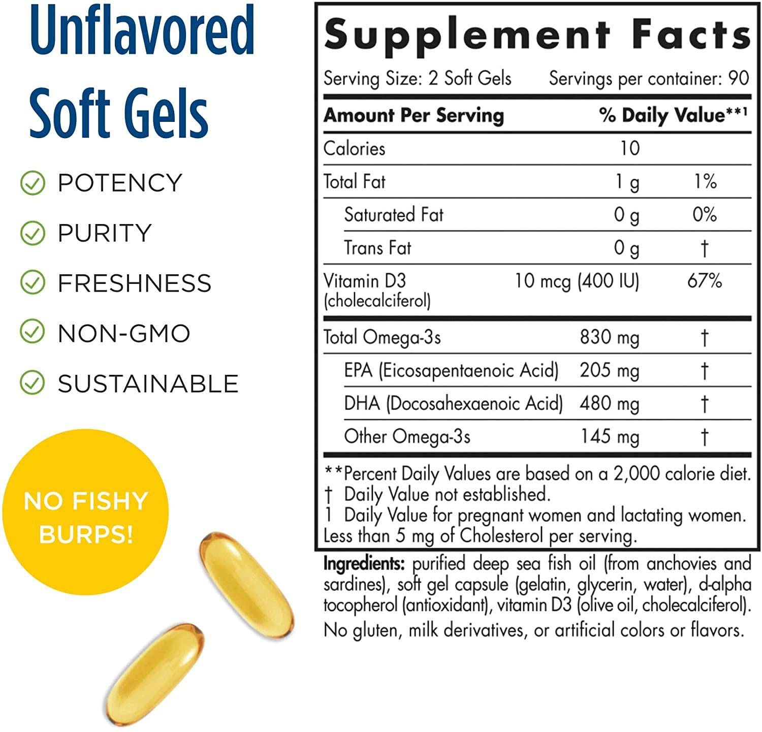 Nordic Naturals Prenatal DHA, Strawberry - 830 Mg Omega-3 + 400 IU Vitamin D3-90 Soft Gels - Supports Brain Development in Babies during Pregnancy & Lactation - Non-Gmo - 45 Servings - vitamenstore.com