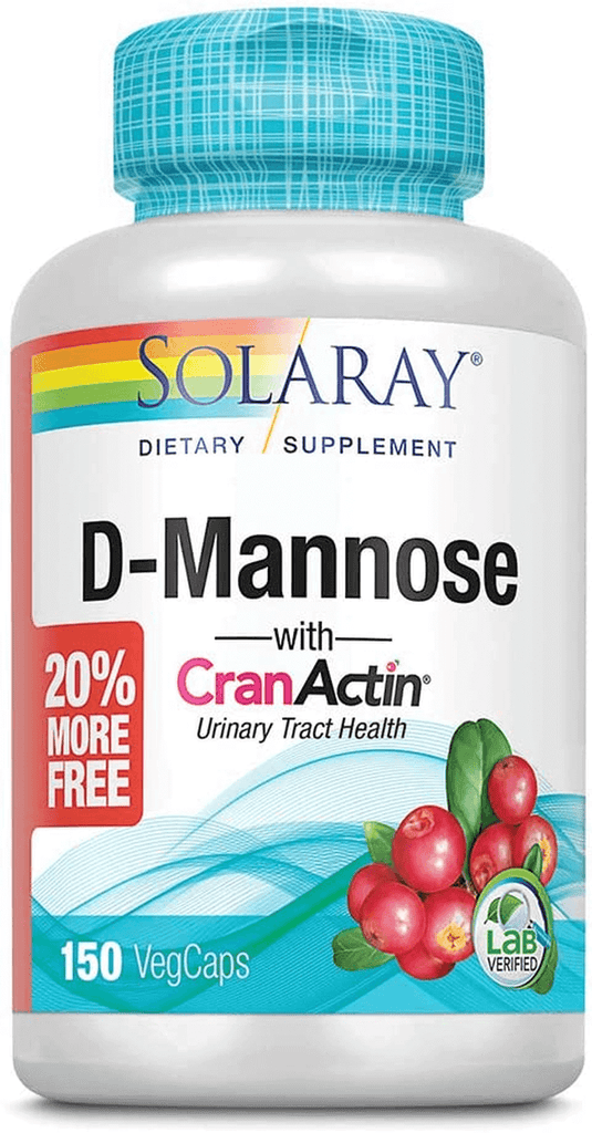 Solaray D-Mannose with Cranactin Cranberry Extract 1000Mg | 60 Count