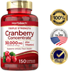Horbaach Cranberry (30,000 mg) + Vitamin C 150 Capsules | Triple Strength Ultimate Potency | Non-GMO, Gluten Free Cranberry Pills Supplement from Concentrate Extract - Vitamenstore.com
