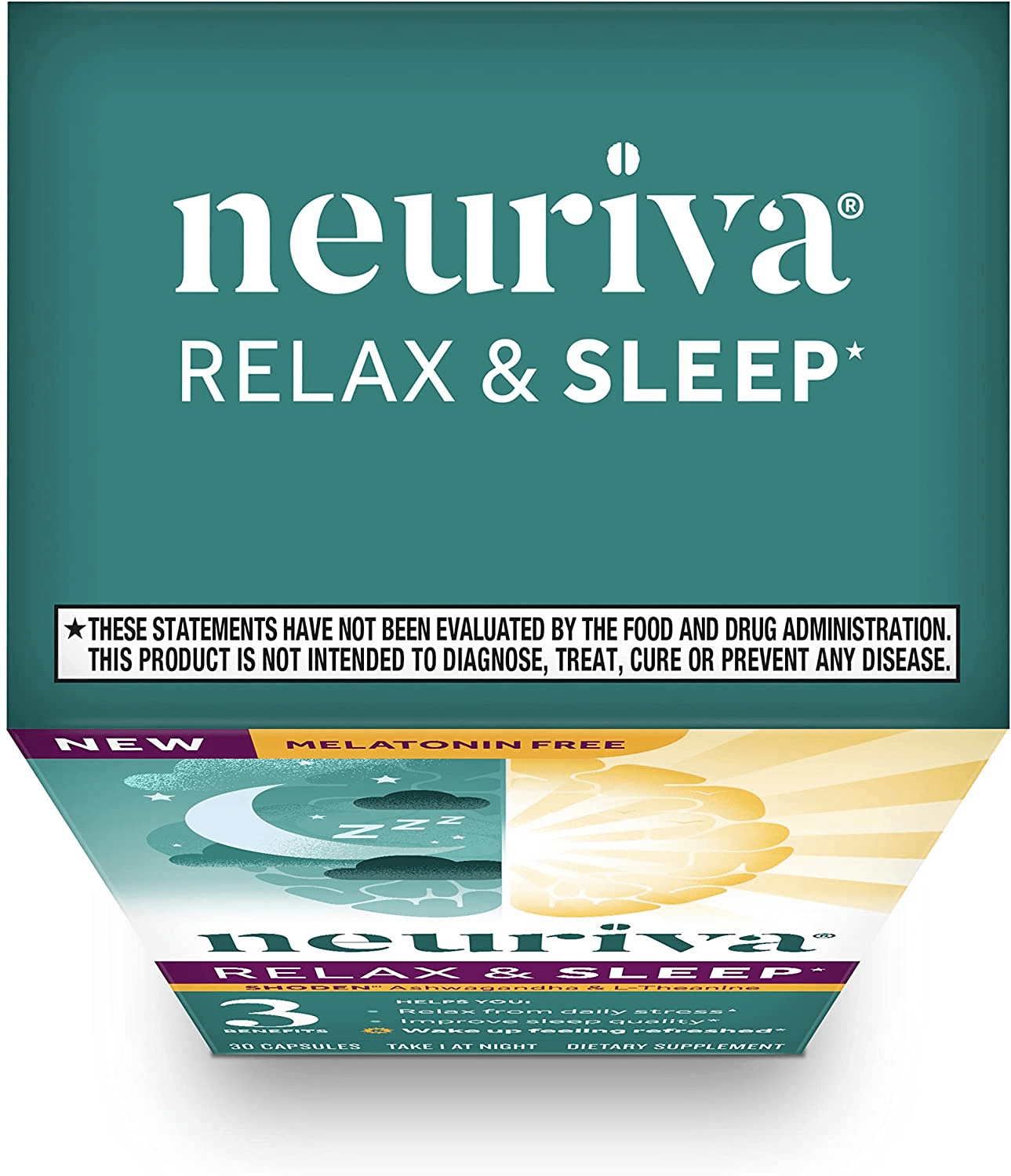 L-Theanine & Ashwagandha Sleep Support Supplement - Neuriva Relax & Sleep (30 Count), Nightly Sleep Support, Helps You Fall Asleep Fast & Wake up Feeling Refreshed* - vitamenstore.com