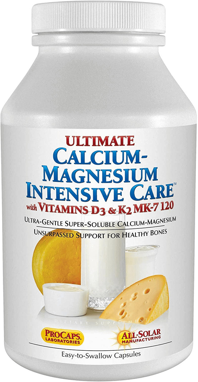 Andrew Lessman Ultimate Calcium-Magnesium Intensive Care with Vitamin D3 & K2 MK7-120 Mcg - 180 Capsules – Bone and Skeleton Health Essentials. Gentle, Easy to Swallow, Super Soluble. No Additives - vitamenstore.com