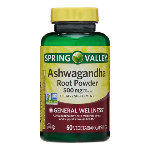 Ashwagandha Root Powder 500Mg | Free Shipping | Vitamenstore.com