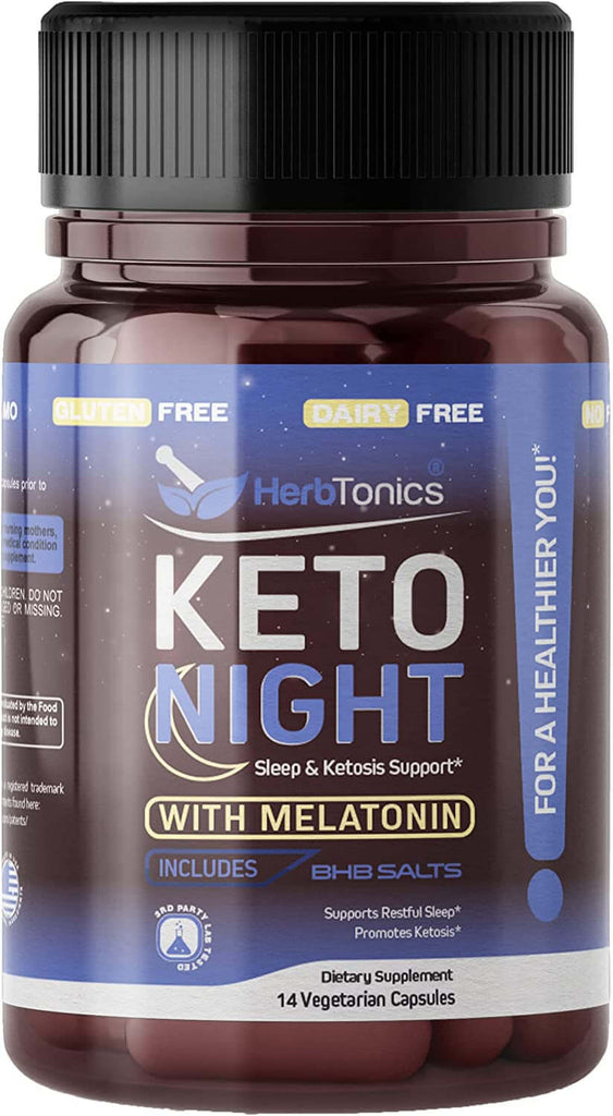 Keto Sleep Exogenous Ketones and Sleep Aids for Adults | Melatonin 5Mg with Keto BHB to Help You Fall Asleep Faster, Stay in Ketosis Overnight, & Support Your Regular Sleep Routine (Keto Sleep Sample)