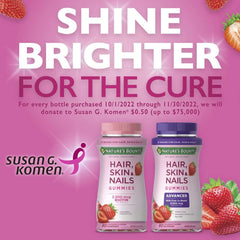 Nature'S Bounty Advanced Hair, Skin and Nails Strawberry Gummies, 6000Mcg Biotin, 90 Ct. - vitamenstore.com