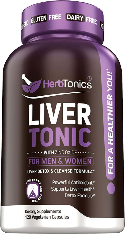 Liver Cleanse Detox & Repair Formula with Milk Thistle - Artichoke and 24 Herbs Liver Health Support Supplement: Silymarin, Dandelion and Chicory Root (Capsule) - vitamenstore.com