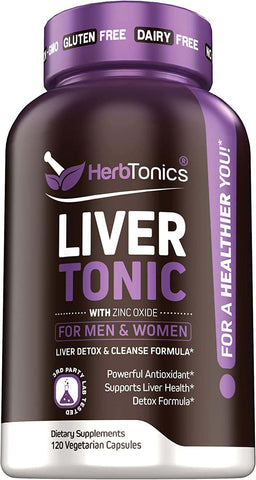 Liver Cleanse Detox & Repair Formula with Milk Thistle - Artichoke and 24 Herbs Liver Health Support Supplement: Silymarin, Dandelion and Chicory Root (Capsule) | Free Shipping | Vitamenstore.com