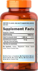 Puritan'S Pride Vitamin C with Bioflavonoids for Immune System Support & Skin Health Capsules - vitamenstore.com