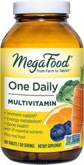 Megafood One Daily - Supports Overall Health - Multivitamin with B Vitamins and Food Blend - Gluten-Free, Vegetarian, and Made without Dairy - 30 Tabs - vitamenstore.com