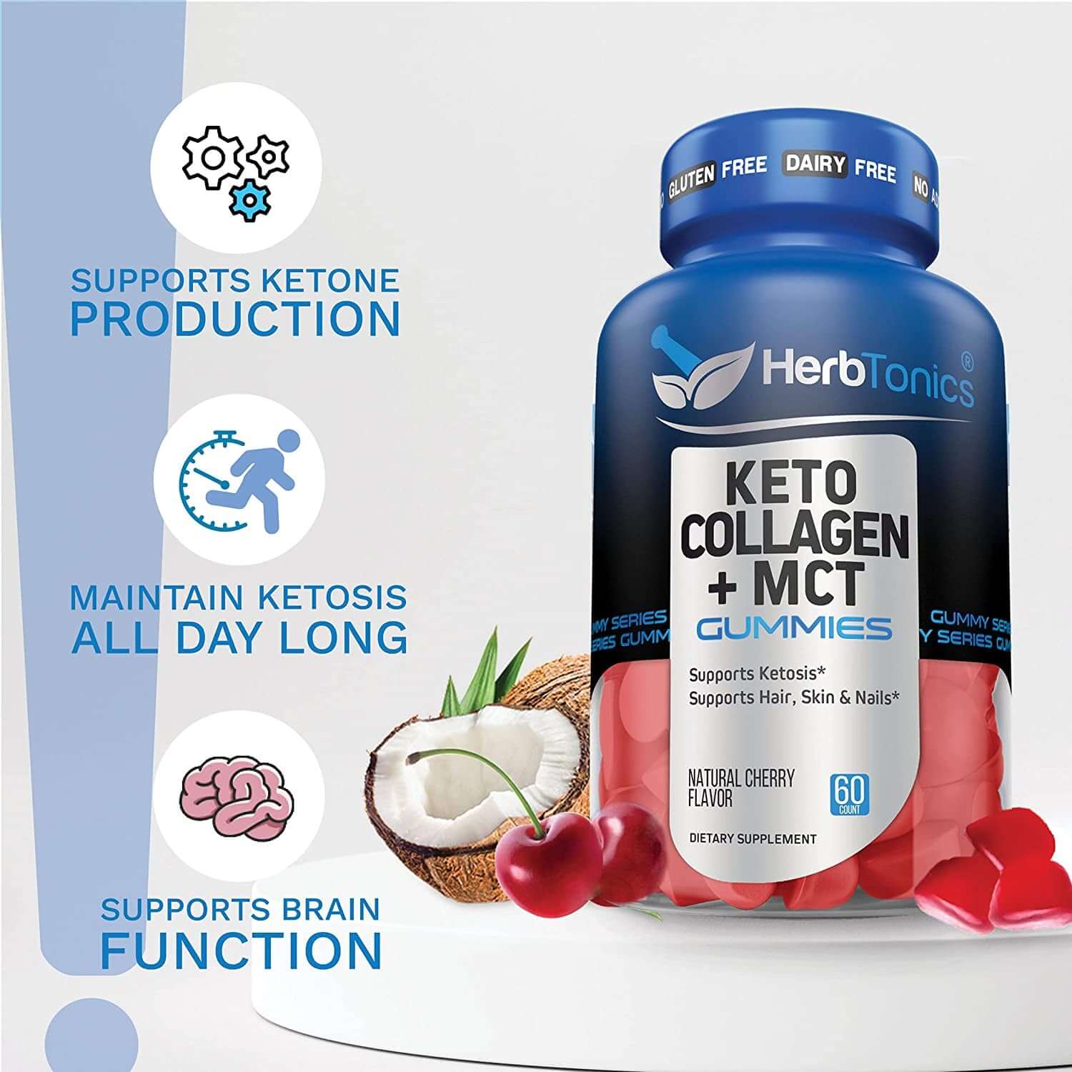 Herbtonics Apple Cider Vinegar Pills plus Keto BHB with Keto Gummies with MCT + Collagen | Weight Support Supplement | Hair Growth, Skin Care, Strong Nails, and Joint Support - vitamenstore.com