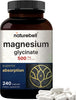 Magnesium Glycinate 500Mg, 240 Capsules – 100% Chelated for Max Absorption – Bioavailable Mineral Supplement for Muscle, Joint, Enzyme, & Heart Health (8-Month Supply)