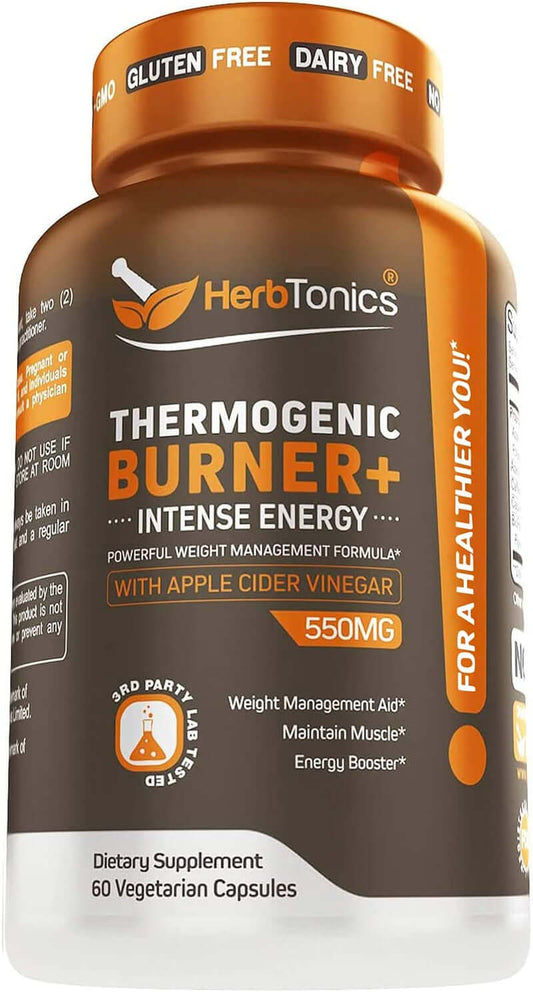 Thermogenic Fat Burner | Weight Loss Pills for Women and Men | Fat Burners Supplement for Man - 60 Vegetarian Pills - vitamenstore.com