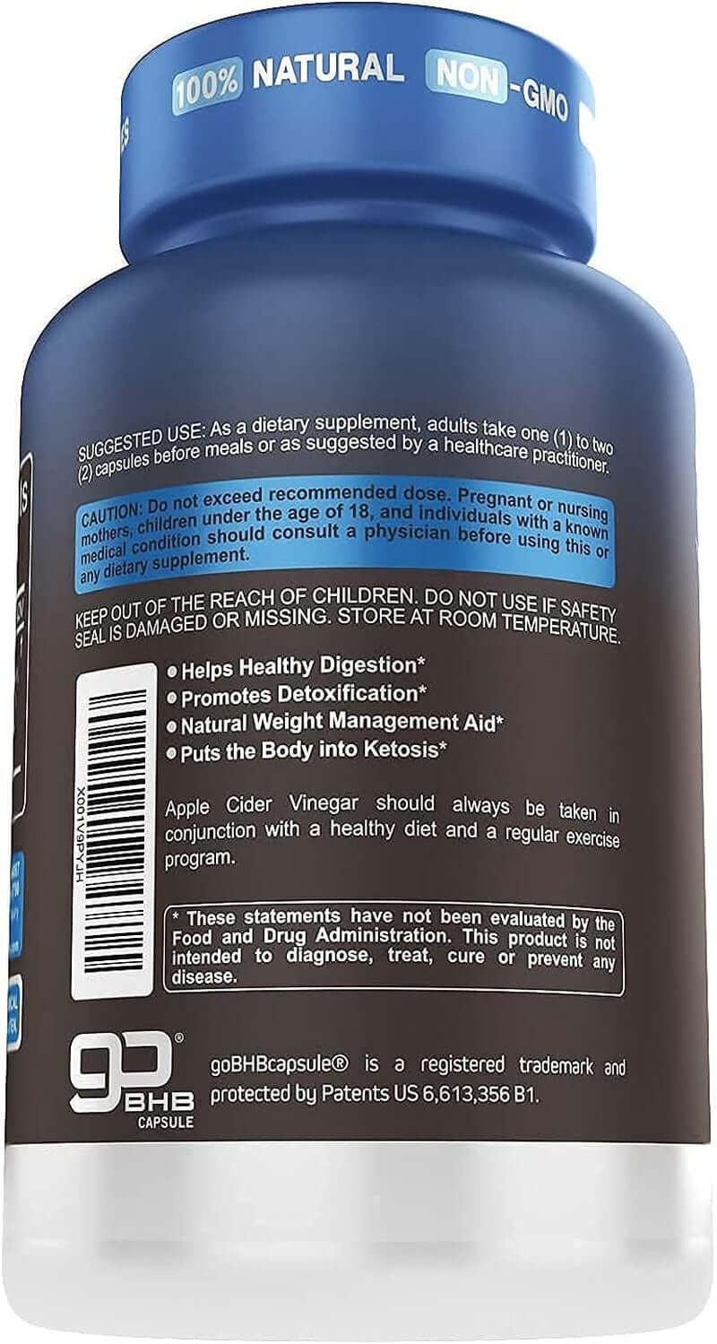 Herbtonics Apple Cider Vinegar plus Keto Bhb Salts with Night Time Fat Burner Bundle - vitamenstore.com