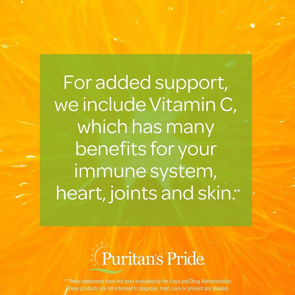Puritan'S Pride Vitamin C with Bioflavonoids for Immune System Support & Skin Health Capsules