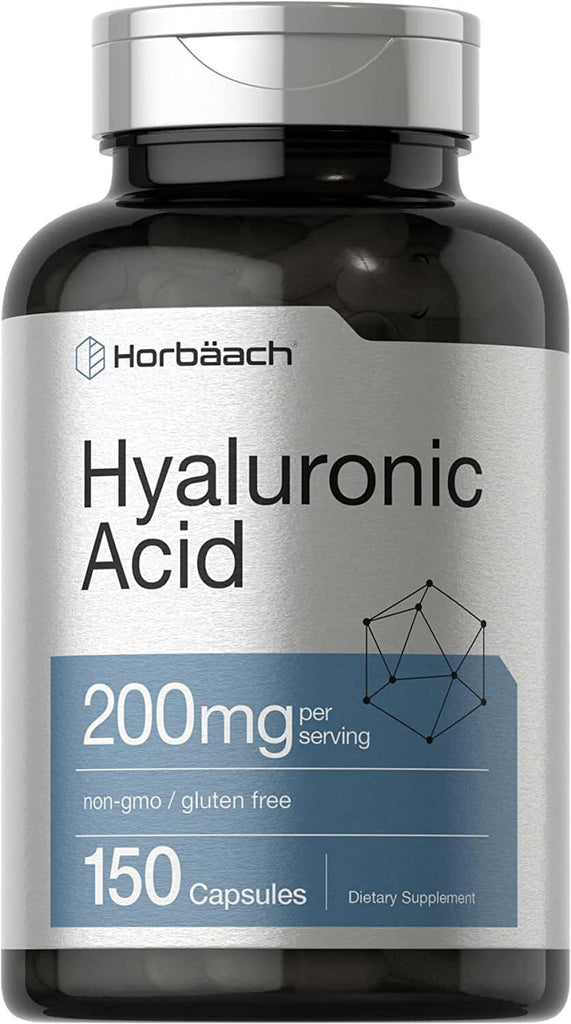 Hyaluronic Acid Supplement | 200 Mg | 150 Capsules | Non-Gmo and Gluten Free Supplement | by Horbaach