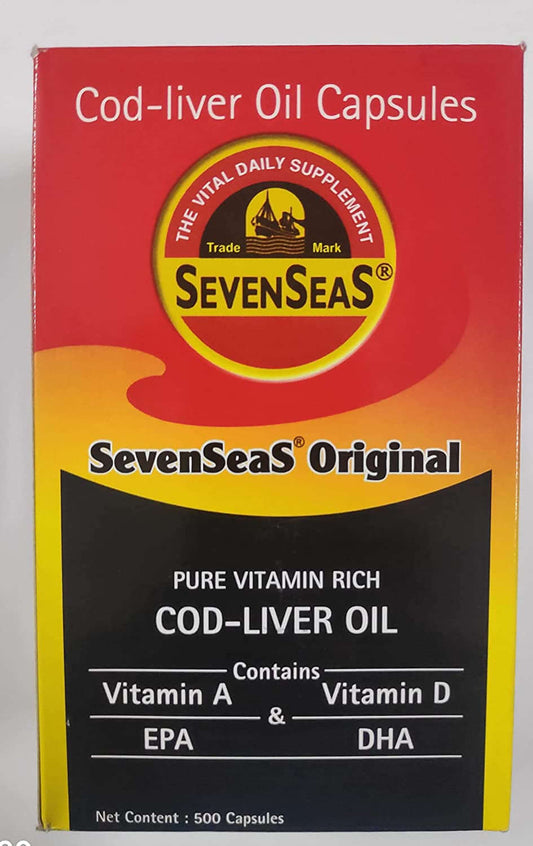 Seven Seas Cod Liver Fish Oil 500 Capsules - vitamenstore.com