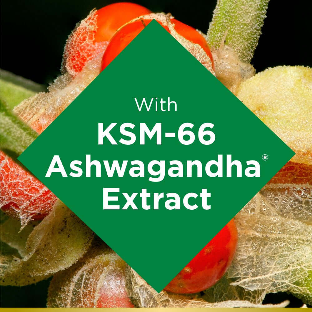 Nature’S Bounty Ashwagandha Gummies, 300Mg KSM-66 Ashwagandha Extract, Mixed Berry, 60 Gummies