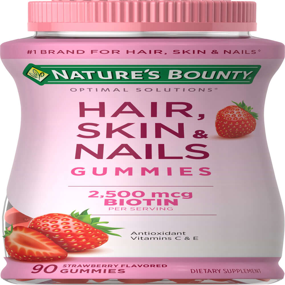 Nature'S Bounty Hair Skin and Nail Vitamins with Biotin, Gummies, 90 Ct