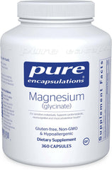 Pure Encapsulations Magnesium (Glycinate) | Supplement to Support Stress Relief, Sleep, Heart Health, Nerves, Muscles, and Metabolism* | 360 Capsules - vitamenstore.com