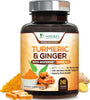 Turmeric Curcumin with Bioperine & Ginger 95% Standardized Curcuminoids 1950Mg - Black Pepper for Max Absorption, Natural Joint Support, Nature'S Tumeric Extract Supplement Non-Gmo - 240 Capsules