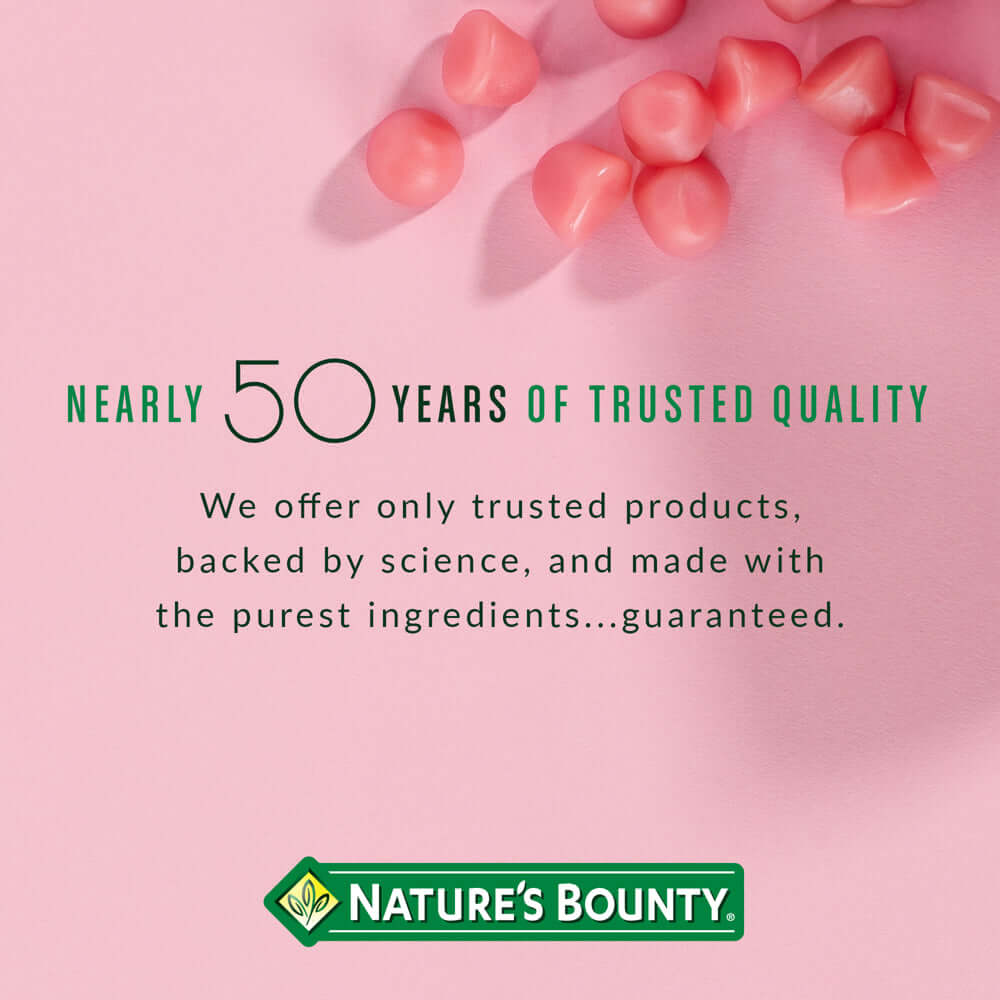 Nature'S Bounty Advanced Hair, Skin and Nails Strawberry Gummies, 6000Mcg Biotin, 90 Ct.