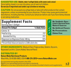 Nature Made Extra Strength Magnesium Oxide 400 Mg, Dietary Supplement for Muscle Support, 110 Count - vitamenstore.com